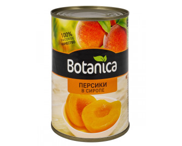 Персики половинки в сиропе консервированные Botanica 425 мл 1 шт