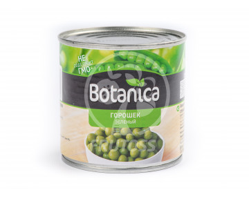 Зелёный горошек консервированный Botanica 425 гр 1 шт